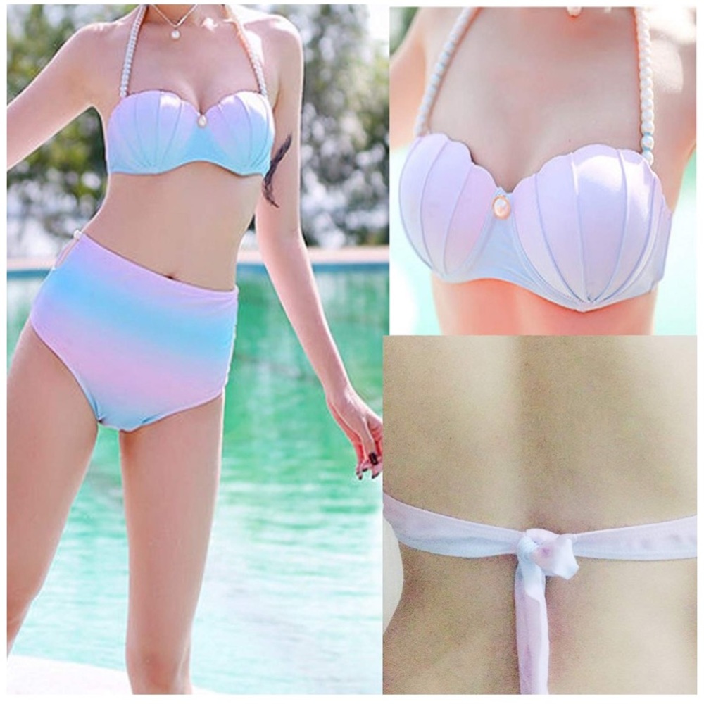 Mermaid shell high waisted bikini 👙